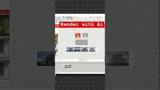 Render with Ai-SketchUp plug in. 