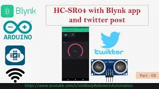 09 Ultrasonic Sensor(HC-SR04) with NodeMCU and Blynk app |twitter| |Arduino|