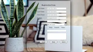 How to Create Registration Form in HTML and CSS || Make Registration Form in HTML || Web Development
