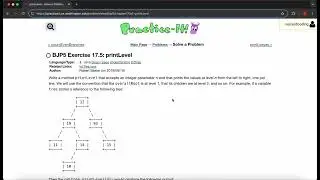 Exercise 17.5 (printLevel) Java Tutorial || Practice-It