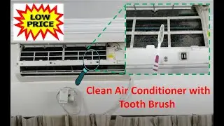 How to Clean Air Conditioner With Tooth Brush #acdustfilters #youtube #airconditioner #sntainment