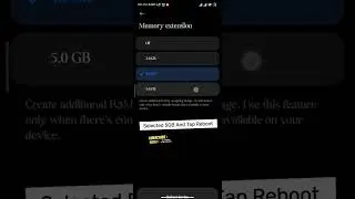 Memory extention 8.0+5.0 GB on Xiaomi 12x 