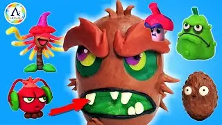 Растения против зомби | Лепка из пластилина Plants vs. Zombies
