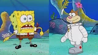 SpongeBob Shows His Special Skill To Sandy