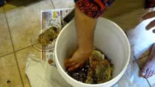 Honey harvest Tutorial - Crush and Strain 1 of 2