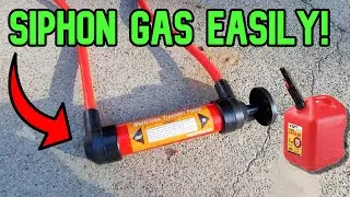 How to siphon gas out of tank the EASY WAY and for cheap!