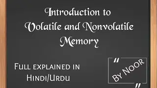 Volatile and Non-volatile memory | Difference between volatile and non-volatile memory in Hindi/Urdu