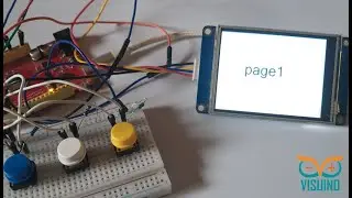 Nextion Display Page Change with Arduino and Visuino