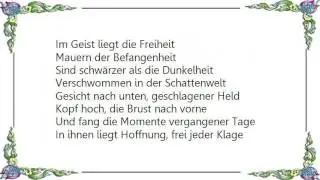 Frei.Wild - Unvergessen Unvergänglich Lebenslänglich Lyrics