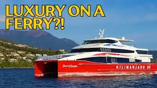 Took a ferry to Zanzibar | Royal Seats on Azam Ferry | East Africa Cruising #zanzibar