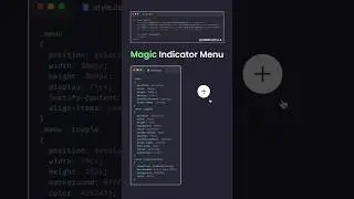 CSS Magic Indicator Menu 