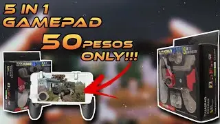 Unboxing 5 in 1 GAMEPAD + gameplay PUBG and FREE FIRE | LAZADA