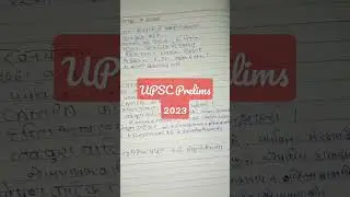 UPSC Prelims 2023 
