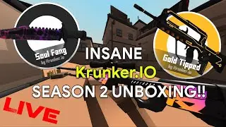 Krunker.io SEASON 2 UNBOXING LIVE! (27,000 Kr)