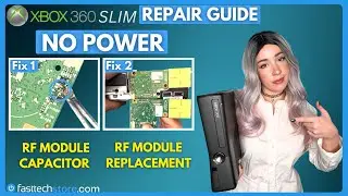 Xbox 360 Slim No Power Repair Guide (RF Board C57 Capacitor Fix)