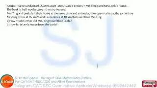 Time Speed and Distance -Unit Transfer Method Part 5/50