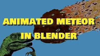 I made an ANIMATED METEOR in BLENDER!