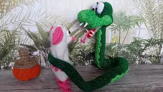 #Вязовлог ЗМЕЯ И МЫШЬ