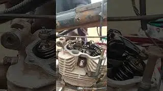 Kick-starting a Motorcycle for tappet testing #motorparts
