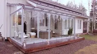 Puitteettoman Lumon terassilasituksen avaus