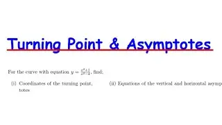 Find the Turning Point, Horizontal & Vertical Asymptotes of  (x^2+1)/(x^2-4)