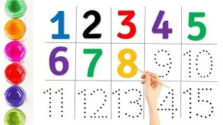 123 number counting for toddler | 123 writing for kids | 123 song | read and write for nursery rhyme