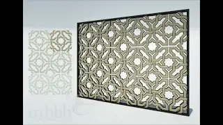 Free New 3D Models islamic  CNC panels group 3 3ds max vray High Quality