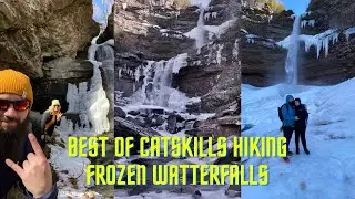 Catskills NY Hiking Frozen Waterfalls. Best Waterfall hikes. Over 15 water falls to explore