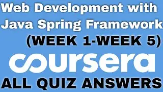 Web Development with Java Spring Framework coursera quiz answers | Web Development Coursera answers