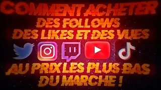 Comment acheter des likes/vues/followers sur toutes les plateformes au prix les plus bas du marché!