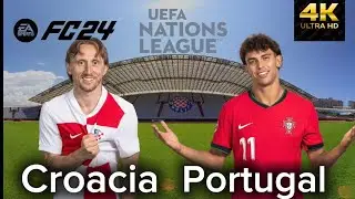 EA FC 24-Croatia vs Portugal-Full Match 4K 60 FPS Playstation 4 Pro Gameplay