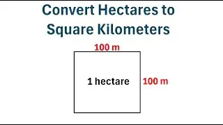 How to Convert Hectares to Square Kilometers