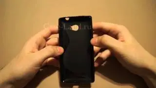 Черный силиконовый чехол для HTC wp 8X