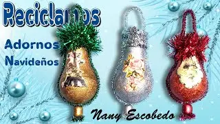 Reciclamos!!!  Adornos Navideños 🎅🏽