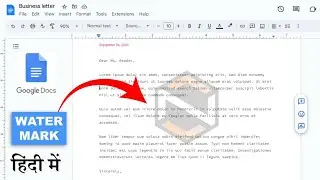 How to Insert Watermark in Google Docs | Picture Watermark in Docs | Text Watermark in Google Docs