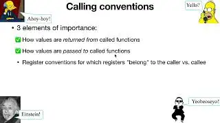 Arch1005: RISC-V Assembly 05 Calling Functions 01 Calling Conventions