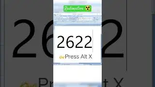 Radioactive ☢️ sign Emoji in Ms office Word#viral #msoffice #msword #emoji #computer#subscribe