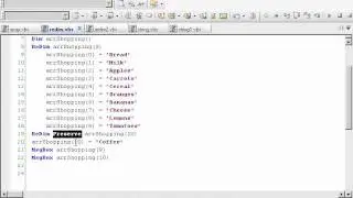 VBScript - Arrays (3 - 9)