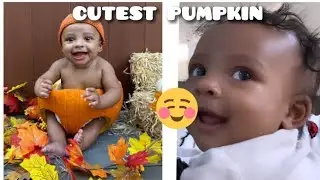 Baby Savi is the Cutest Pumpkin! More Fall Pictures🍂😍 from Rissa and Quan fan❣️