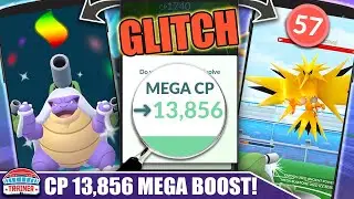 MEGA BLASTOISE at *13,856 CP* !! SUCCESSFUL *ZAPDOS DUO* - HOW TO MEGA GLITCH CP | Pokémon GO