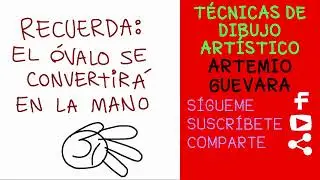 Método Efectivo - Dibujar Manos de Caricatura - Dibujo Artístico Profesional - Explicado Paso a Paso
