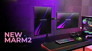 Dual Monitor Mount with Fully Adjustable Arms MARM2 | Mars Gaming