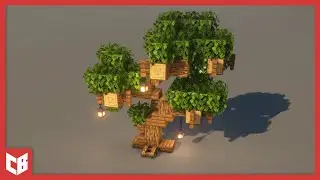 How to Build a Custom Fantasy Oak Tree in Minecraft 