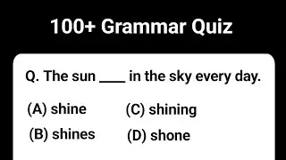 100+ English Grammar Quiz by Dear Nitish Sir