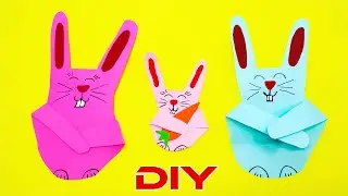 Paper Handprint Bunnies | How to Make Rabbit Step by Step