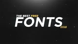 BEST FREE FONT FOR DESIGNING!!!