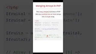 Merging Arrays in PHP