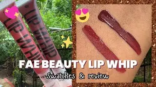 *NEW LAUNCH* FAE Beauty lip whip - Cherry & Tempt | swatches & mini review!