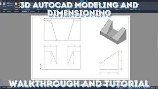Complete 3D AutoCAD Video with Dimensions