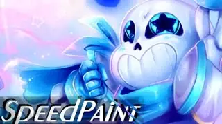 UNDERSWAP SANS Speedpaint- Commission (Undertale AU)